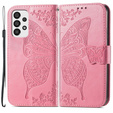 Pattintható tok a Samsung Galaxy A33 5G, Butterfly, rózsaszín