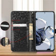 Flap tok Samsung Galaxy M15 5G, Wallet Rhombus, fekete