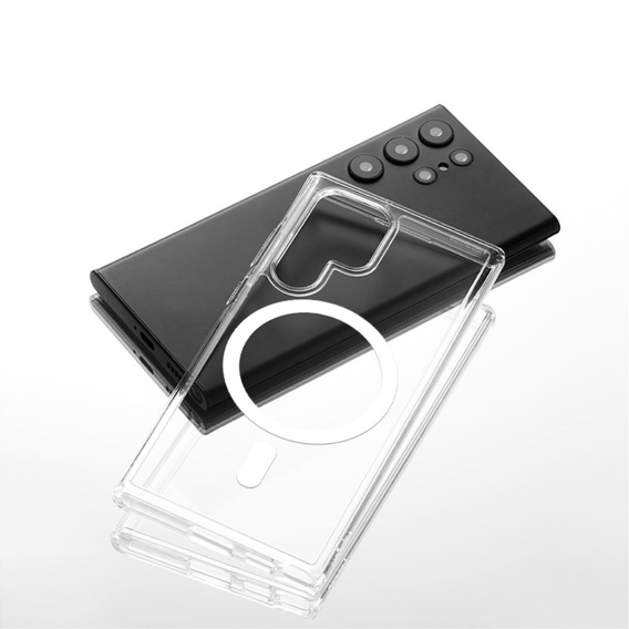 Telefontok a Samsung Galaxy S22 Ultra, Dropproof MagSafe, átlátszó
