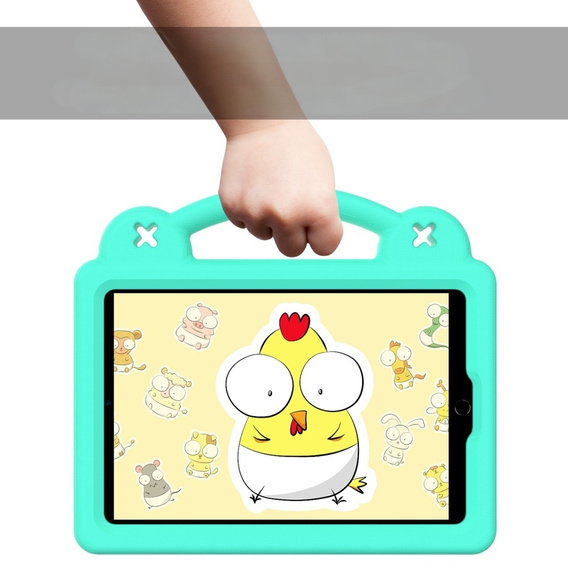 Gyermek tok iPad mini 7.9" 2019/2015/2014/2013/2012 (5/4/3/2/1 gen.), Cute Patterns, állvánnyal, zöld
