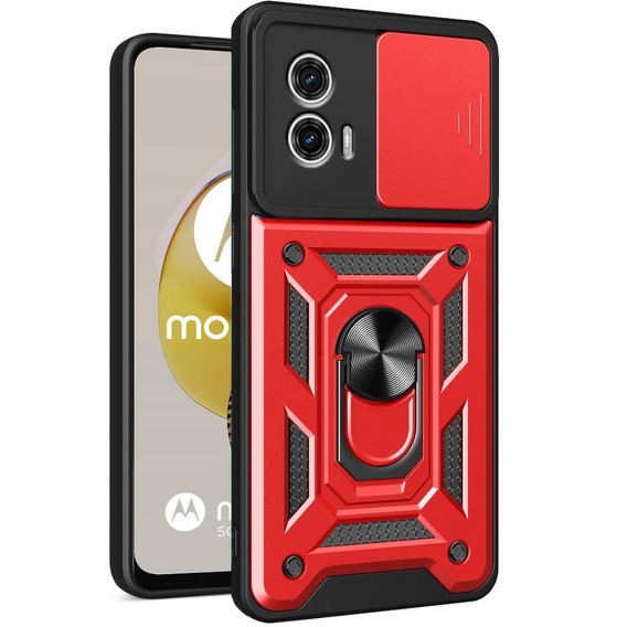 Telefontok a Motorola Moto G73 5G, CamShield Slide, piros