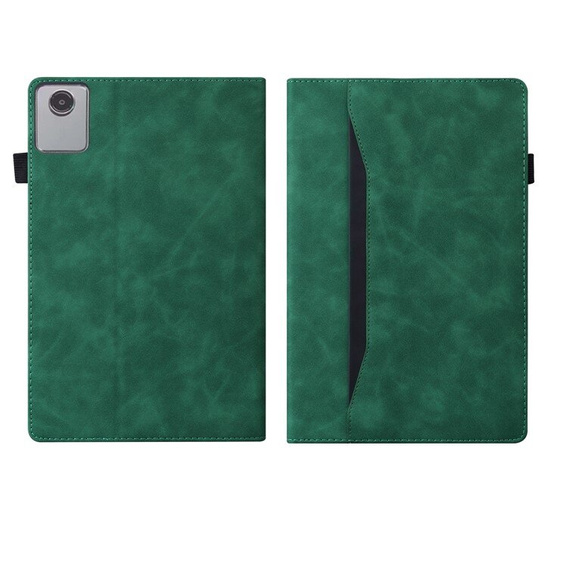 Tok Lenovo Tab M11, Classic, tolltartóval, zöld