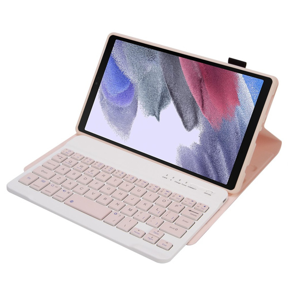 Tok + billentyűzet Samsung Galaxy Tab A7 Lite 8.7 T220 / 225, rózsaszín rose gold