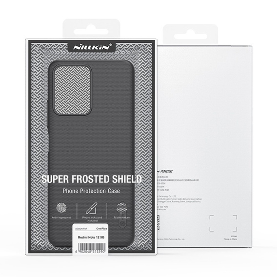 NILLKIN tok Xiaomi Redmi Note 12 5G / POCO X5 5G, Super Frosted Shield Case, fekete