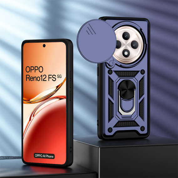 Telefontok a Oppo Reno 12FS / Oppo Reno 12F, CamShield Slide, kék