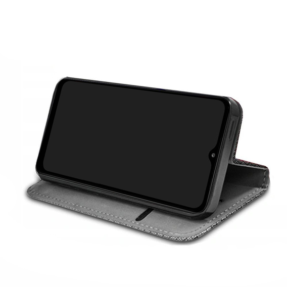Pattintható tok a Realme C31, Wallet Smart Magnet, kék