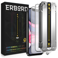 2x edzett üveg iPhone 11 / XR, ERBORD Easy App Full Screen Protector
