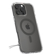MagSafe Spigen tok iPhone 16 Pro, Ultra Hybrid, átlátszó / szürke + 9H edzett üveg