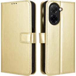 Pattintható tok a Xiaomi Redmi A5, Crazy Horse Wallet, arany