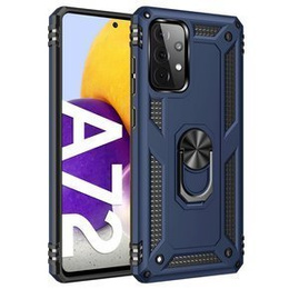 Páncélozott telefontok a Samsung Galaxy A72 5G, Nox Case Ring, kék
