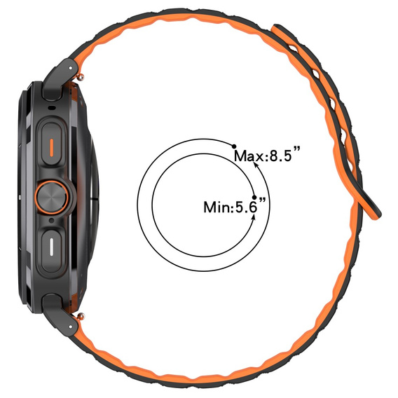 Szilikon szíj a Samsung Galaxy Watch Ultra 47 mm-es órájához