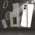Tok Samsung Galaxy S25 Edge, Kickstand Matt Case, MagSafe, titánium szürke
