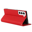 Bőr tok a Samsung Galaxy S22, ERBORD Grain Leather, piros