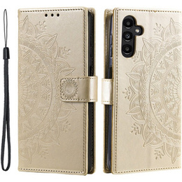 Pattintható tok a Samsung Galaxy S23 FE, Mandala, arany