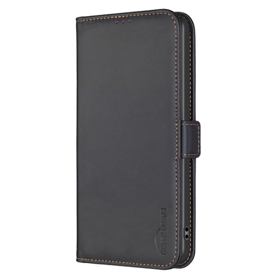 Pattintható tok a Xiaomi Redmi Note 13 5G, BINFEN Wallet, fekete