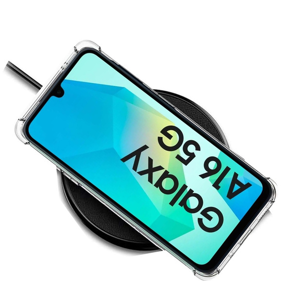 Tok a Samsung Galaxy A16, Fusion Hybrid, MagSafe-hoz, átlátszó + üveg a képernyőhöz