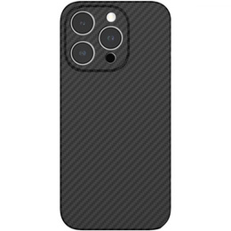 Tok iPhone 15 Pro Max, Aramid Fiber Cover, fekete