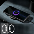 Kameravédő tok OnePlus 11 5G, CamShield MagSafe, átlátszó / fekete