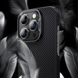 BENKS Kevlar tok iPhone 15 Pro, Carbon Fiber, fekete
