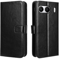 Pattintható tok a OnePlus Nord 4, Crazy Horse Wallet, fekete