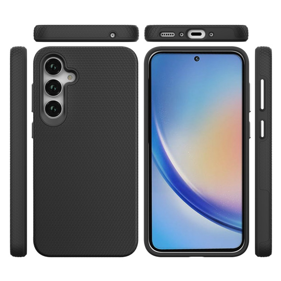Páncélozott tok Samsung Galaxy A35 5G, Dual Armored, fekete