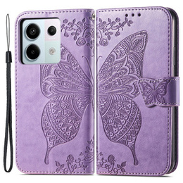 Pattintható tok a Xiaomi Redmi Note 13 Pro 5G, Butterfly, lila