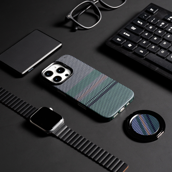 BENKS Kevlar Magnetic Armor Air Aurora 600D S062 tok MagSafe-hez iPhone 15 Pro Max készülékekhez