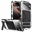 Páncélozott tok a iPhone 16 Pro, R-JUST, ezüst