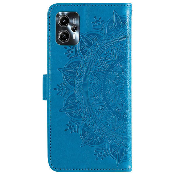Pattintható tok a Motorola Moto G13 / G23, Mandala Flower, kék