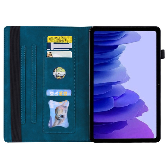 Tok Lenovo Tab P12, Classic, tolltartóval, kék