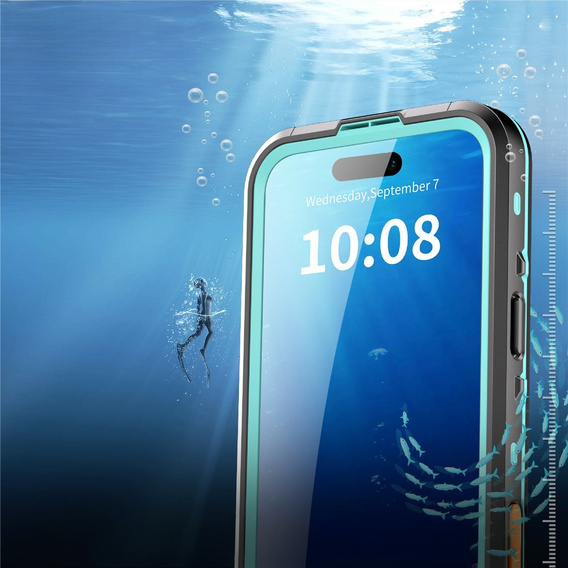 Tok iPhone 17 Pro Max készülékhez, IP68 vízálló, SHELLBOX MagSafe, kék