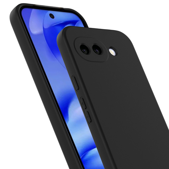 Silicone Lite szilikon tok Google Pixel 10a készülékhez, fekete