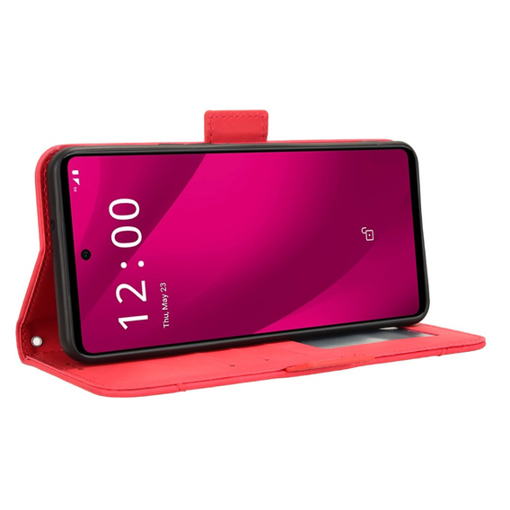 Pattintható tok a T Phone 2 Pro 5G, Card Slot, piros