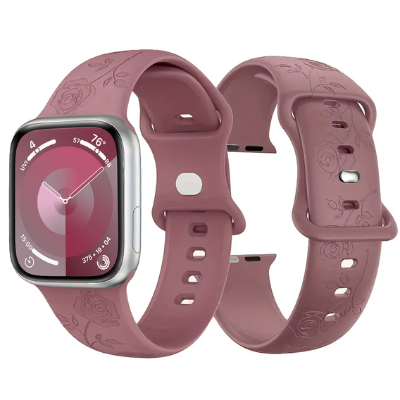 Szilikon szíj Apple Watch 1/2/3/4/4/5/6/7/8/9/SE 38/40/41/mm-es órához