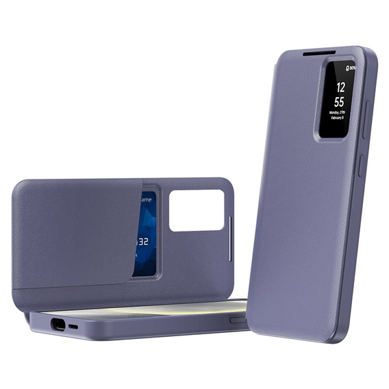 Flip tok Samsung Galaxy S23, Smart View Wallet, lila