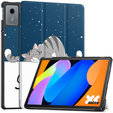 Tok Lenovo Idea Tab 11" 2025 TB336FU TB336ZU, állvány funkcióval, Smartcase, Sleeping Cat, alvó macska