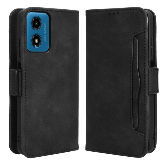 Pattintható tok a Motorola Moto G24 / G24 Power / G04, Card Slot, fekete