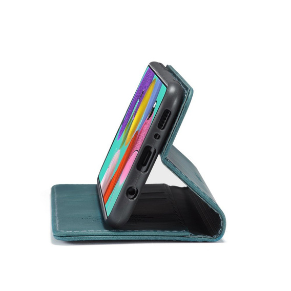CASEME tok Samsung Galaxy A51, Leather Wallet Case, zöld