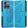 Pattintható tok a Motorola Edge 50 Neo / Motorola ThinkPhone 25, Butterfly, kék