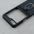 Páncélozott telefontok a Samsung Galaxy Z Flip5 5G, Nox Case Ring, fekete
