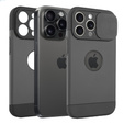 Telefontok a iPhone 15 Pro Max, ERBORD MagProtect Slide Camera, fekete