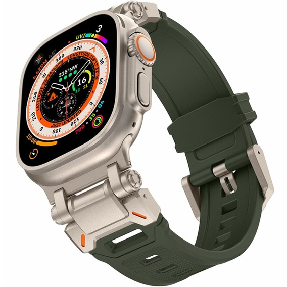 ERBORD ProTech szíj Apple Watch 1/2/3/4/4/5/6/7/8/9/SE/Ultra/Ultra 2 42/44/45/49MM, zöld