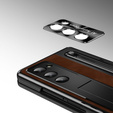 Leather+PC tok állvánnyal, üveglapkal és tollal Samsung Galaxy Z Fold6 5G készülékekhez