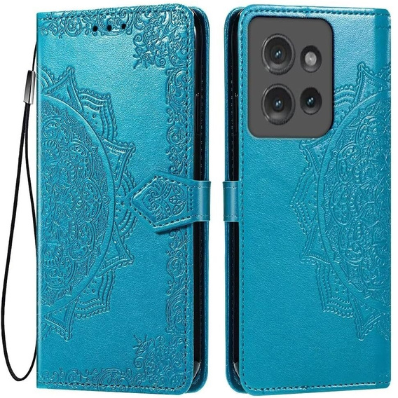 Pattintható tok a Motorola Edge 50 Neo / Motorola ThinkPhone 25, Mandala, kék