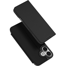 Dux Ducis tok iPhone 17-hez, Skin Pro, patenttal, kártyafoglalattal, fekete