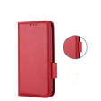 Pattintható tok a Nokia X30 5G, Wallet Litchi Magnet Case, piros