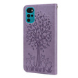 Pattintható tok a Motorola Moto G22, tree, lila
