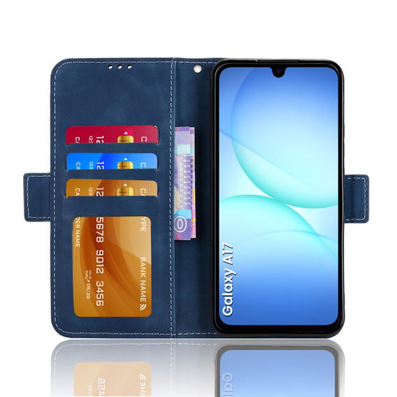 Flap tok Oppo Reno 14F, kártya slot, pénztárca, fekete