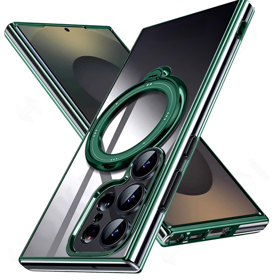 Mágneses tok Samsung Galaxy S25 Ultra készülékhez, MagSafe, zöld