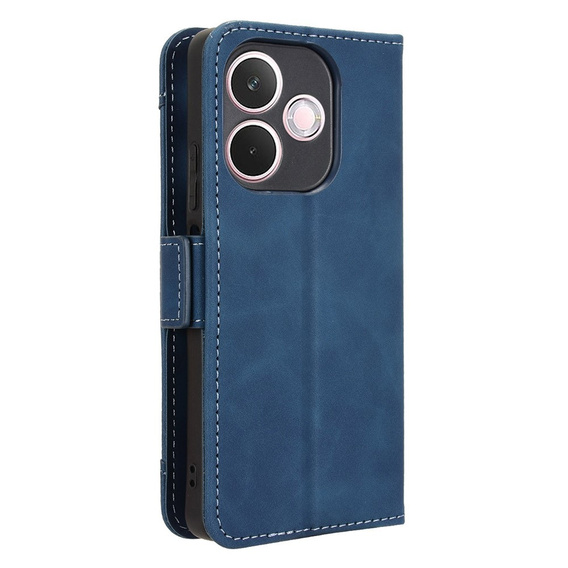 Pattintható tok a Oppo A5 Pro 5G, Card Slot, sötétkék